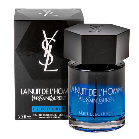 ysl lhomme electrique|la nuit bleu electrique.